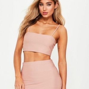 🛍 Fora Pink Bandage Skirt